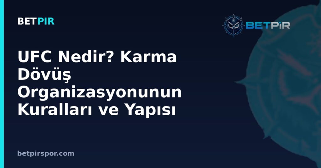 UFC Nedir? Karma Dövüş Organizasyonunun Kuralları ve Yapısı